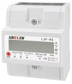 Počítadlo Adelid 400 V IP20 10 A